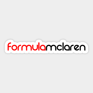 Formula McLaren Sticker